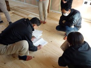 社内造作検査を行いました｜新潟市江南区横越の家